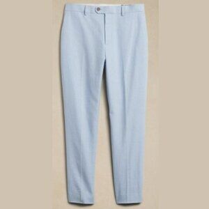 Banana‎ Republic Light Blue Canyon Tailored-Fit Linen-Blend Trouser SZ 30 x 32